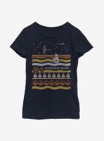 Star Wars Episode VII The Force Awakens Astromech Christmas Pattern Youth Girls T-Shirt