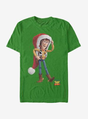 Disney Pixar Toy Story Woody Santa Hat T-Shirt