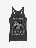 Disney Villains Cross Stitch Good Being Bad Womens Tank Top