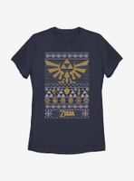 Nintendo The Legend Of Zelda Hyrule Christmas Pattern Womens T-Shirt