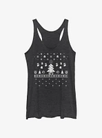 Nintendo Super Mario White Christmas Womens Tank Top