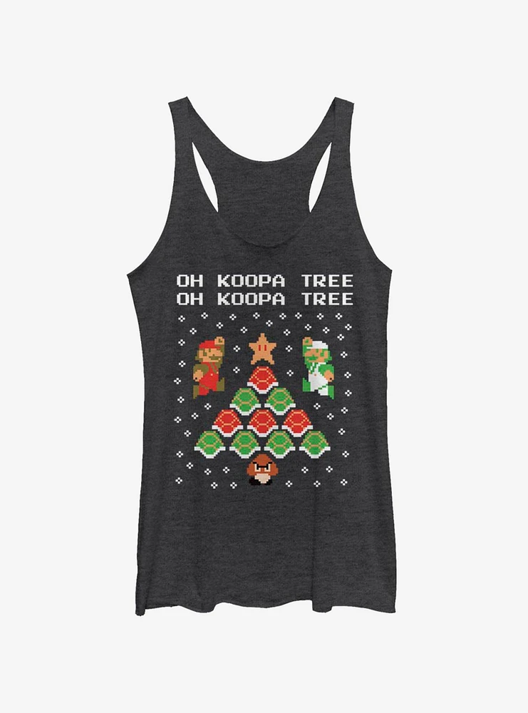 Nintendo Super Mario Koopa Tree Womens Tank Top
