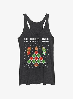 Nintendo Super Mario Koopa Tree Womens Tank Top