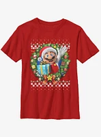 Nintendo Super Mario Wreath 3D Youth T-Shirt
