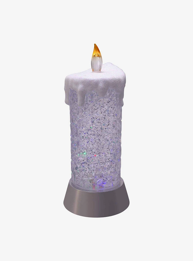 Color Changing Snowing Candle