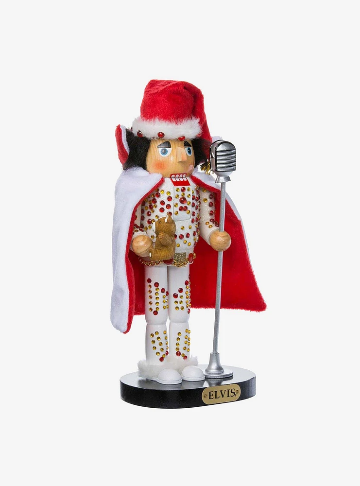 Elvis In White Suit Nutcracker