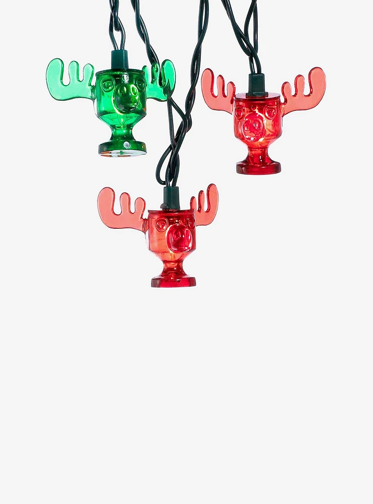 National Lampoon'S Christmas Vacation Red And Green Wally World Moose Mug Light Set