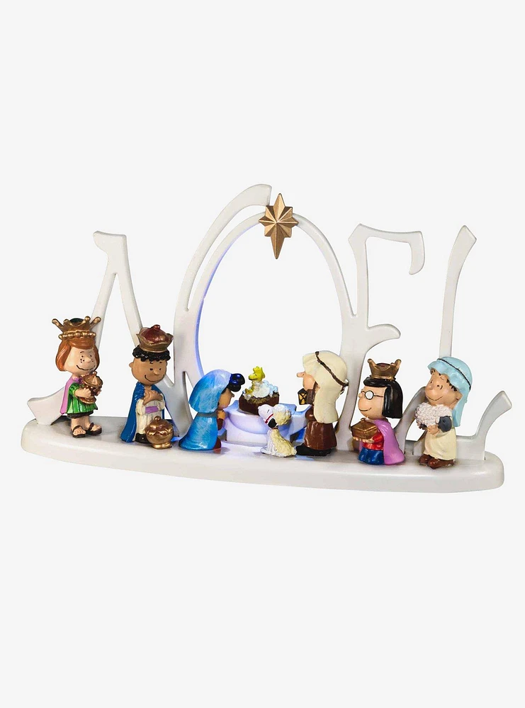 Peanuts Lighted Nativity Scene