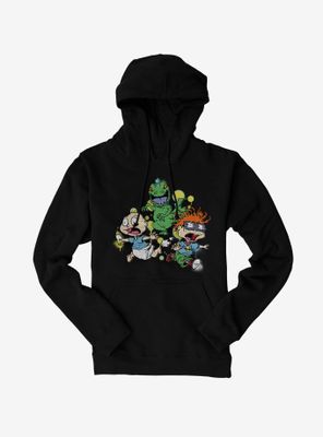 Rugrats Tommy And Chuckie Run From Reptar Hoodie