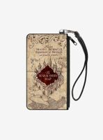 Harry Potter Hogwarts School The Marauders Map Wallet Canvas Zip Clutch