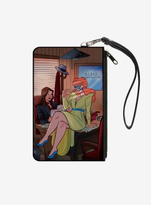 Marvel Hellcat Issue 7 Jessica Jones Hellcat Alias Office Cover Pose Wallet Canvas Zip Clutch
