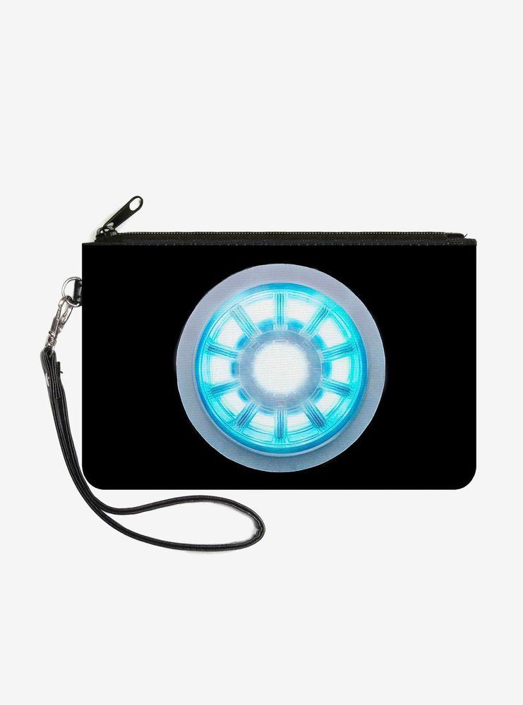 Marvel Iron Man Arc Reactor Wallet Canvas Zip Clutch