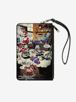 DC Comics Mad Love Harley Quinn Family Life Dreaming Scene Joker Kids Wallet Canvas Zip Clutch