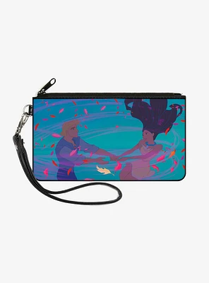 Disney Pocahontas John Smith Colors Of The Wind Pose Wallet Canvas Zip Clutch