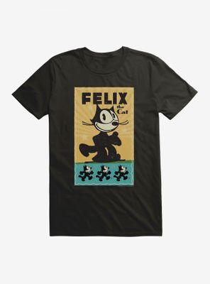 Felix The Cat Running Poster T-Shirt