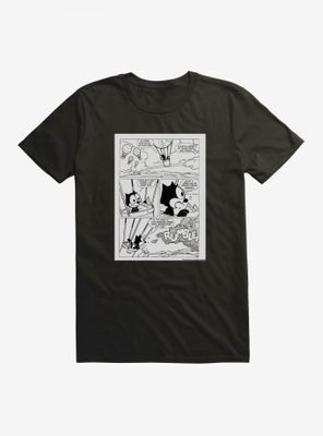 Felix The Cat Hot Air Balloon Comic Strip T-Shirt