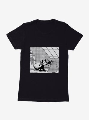 Felix The Cat A Work Of Art Womens T-Shirt