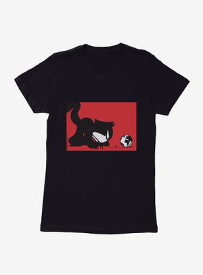 Felix The Cat Chasing World Womens T-Shirt