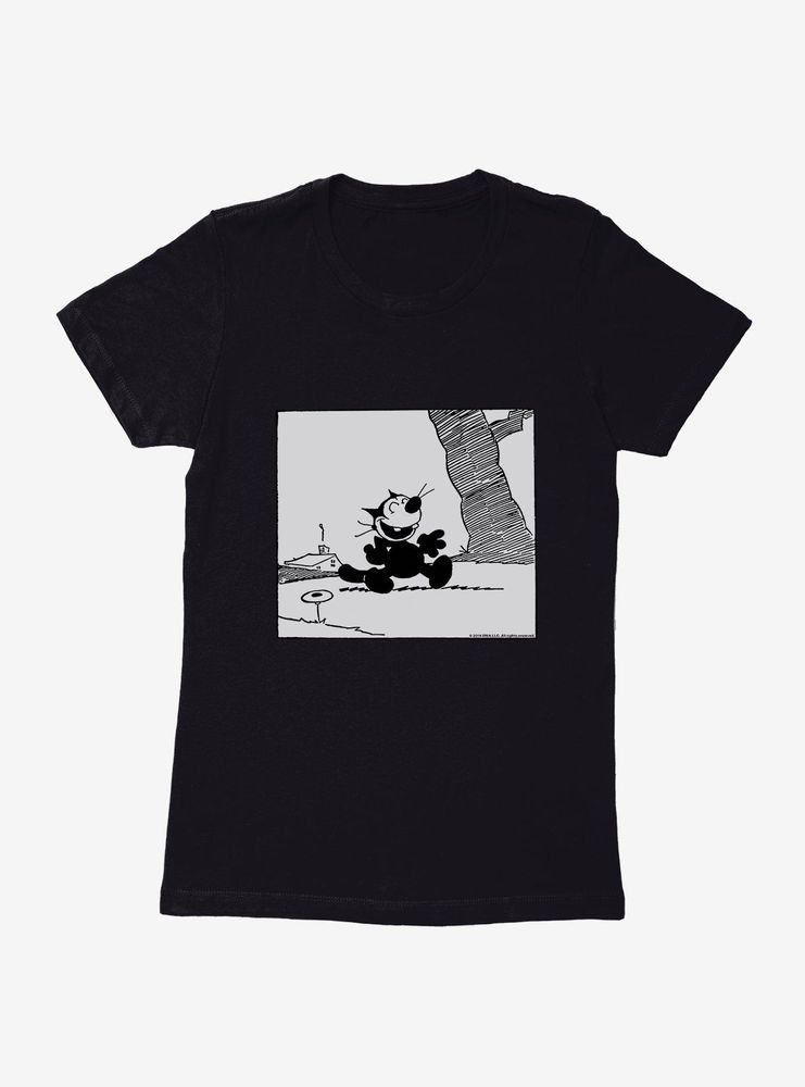 Felix The Cat Happy Stroll Womens T-Shirt