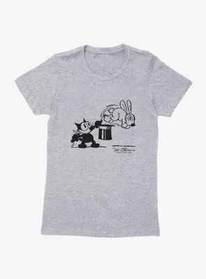 Felix The Cat Magic Trick Womens T-Shirt