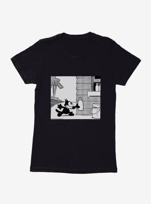 Felix The Cat Milk Time Womens T-Shirt