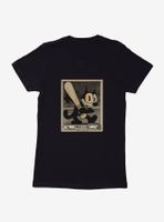 Felix The Cat Baseball Card Womens T-Shirt