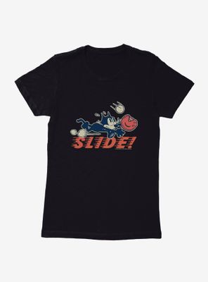 Felix The Cat Slide Baseball Womens T-Shirt