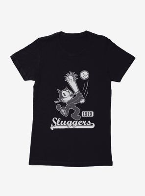 Felix The Cat Sluggers 1919 Baseball Womens T-Shirt
