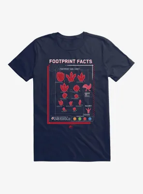 Jurassic World Footprint Facts T-Shirt
