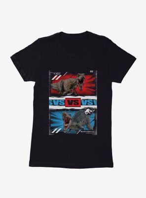 Jurassic World T.Rex Versus Baryonyx Womens T-Shirt