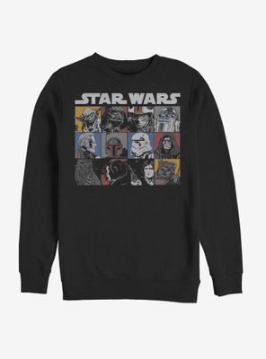 Star Wars Comic Strip Art Sweatshirt