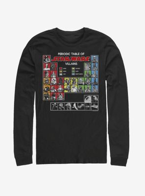 Star Wars Periodic Table Of Villains Long-Sleeve T-Shirt