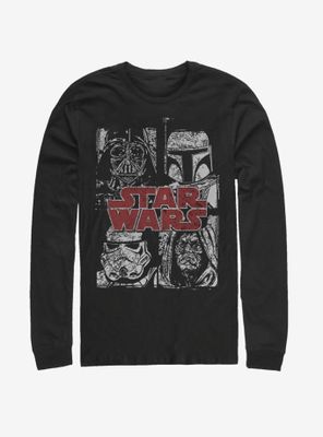 Star Wars Villain Stack Long-Sleeve T-Shirt