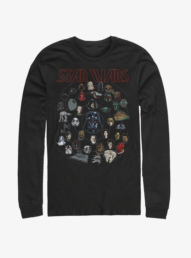 Star Wars Force Diagram Long-Sleeve T-Shirt