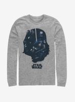 Star Wars Vader Helmet Fill Long-Sleeve T-Shirt