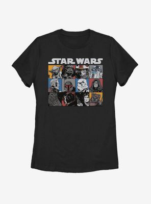 Star Wars Comic Strip Art Womens T-Shirt