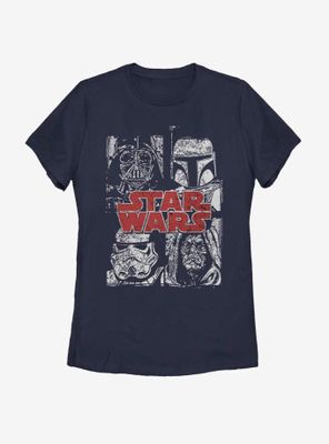Star Wars Villain Stack Womens T-Shirt