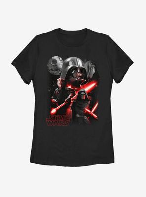 Star Wars Dark Side Villains Womens T-Shirt