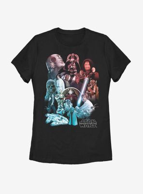 Star Wars Heroes And Villains Womens T-Shirt