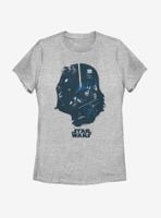 Star Wars Vader Helmet Fill Womens T-Shirt