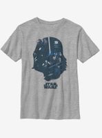 Star Wars Vader Helmet Fill Youth T-Shirt