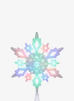 Multi-Colored Led Glitter Snowflake Treetop