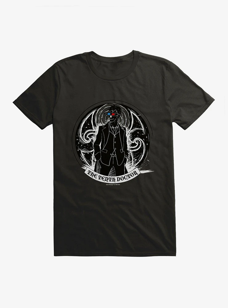 Doctor Who The Tenth 3D Glasses Outline T-Shirt