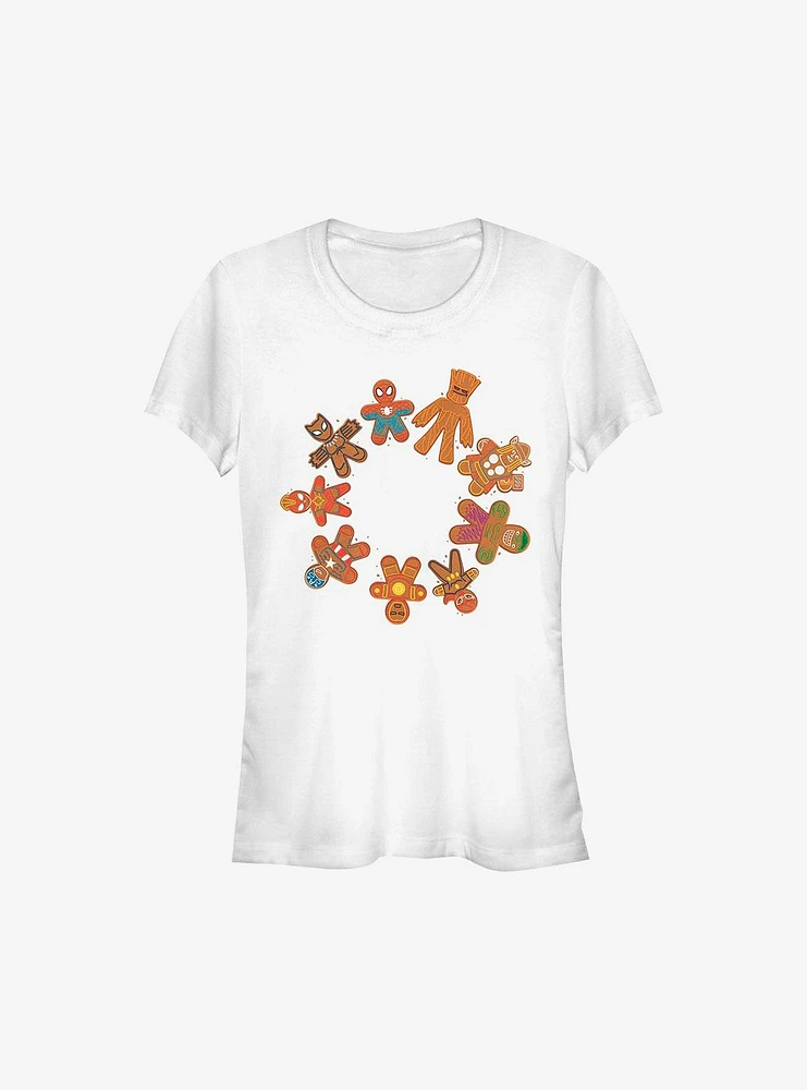 Marvel Avengers Cookie Circle Holiday Girls T-Shirt