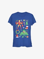 Marvel Avengers Holiday Cheer Girls T-Shirt