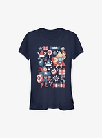 Marvel Avengers Holiday Mashup Girls T-Shirt