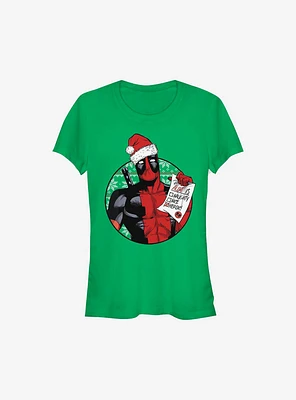 Marvel Deadpool Heroic Aunt Holiday Girls T-Shirt