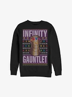 Marvel Avengers Guantlet Sweater Holiday Sweatshirt