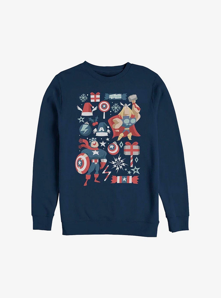 Marvel Avengers Holiday Mashup Sweatshirt