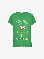 Super Mario 'Tis The Season Christmas Piranha Girls T-Shirt